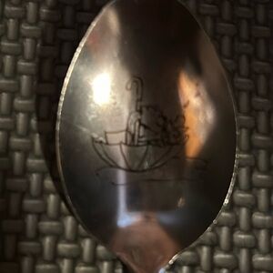Silver Spoon with Character Etching